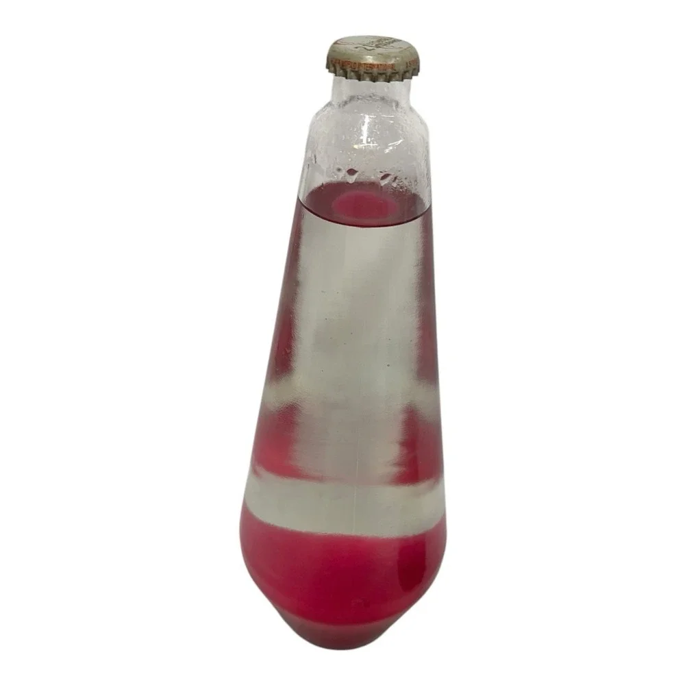 Vintage 90s LAVA LITE Lamp Black / Pink Wax Complete Working 16